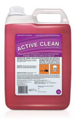 Active Clean - limpador ácido produtos de limpeza profissional higiene geral | Campinas SP