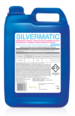Silvermatic Clor - desinfetante para roupas hospitalares produtos de limpeza para lavanderia | Campinas SP