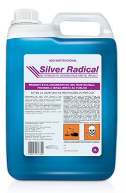 Silver Radical - detergente desincriustante produtos de limpeza higiene geral | Campinas SP