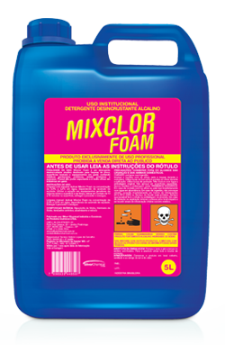 Mixclor Foam - detergente alcalino - produtos de limpeza de cozinha industrial | Campinas SP