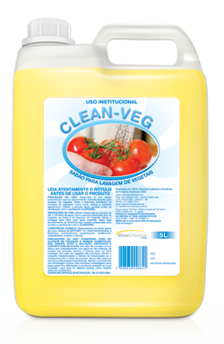 Clean-Veg - sabão para vegetais - produtos de limpeza de cozinha industrial | Campinas SP