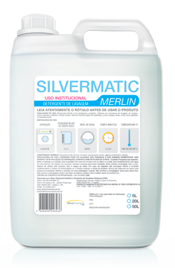 Silvermatic Merlin - detergente para roupas produtos de limpeza para lavanderia | Campinas SP