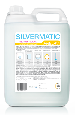 Silvermatic Prelav - detergente para roupas produtos de limpeza para lavanderia | Campinas SP